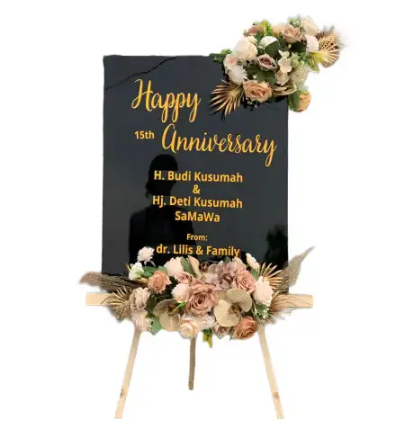 Papan Bunga Akrilik Mergobener