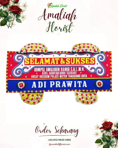 Papan Bunga Ucapan Selamat Mergobener