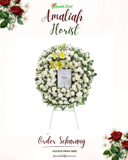 Krans Bunga Duka Mergobener