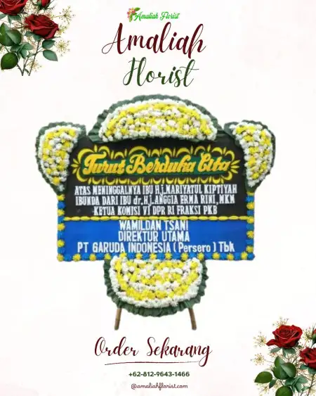 Papan Bunga Duka Mergobener